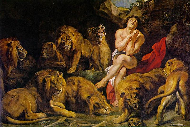 RUBENS, Pieter Pauwel Daniel in the Lion's Den af